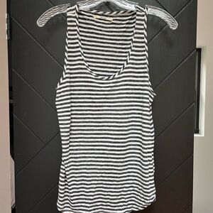 J brand Striped dark gray and White Tank Top women’s size medium